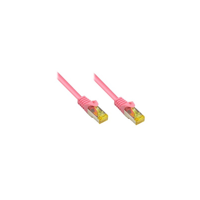 Good Connections Patchkabel mit Cat. 7 Rohkabel S/FTP 1m magenta